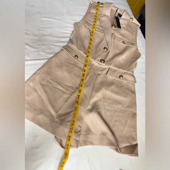ALICE & OLIVIA Beige PHILLIS sleeveless romper size 4